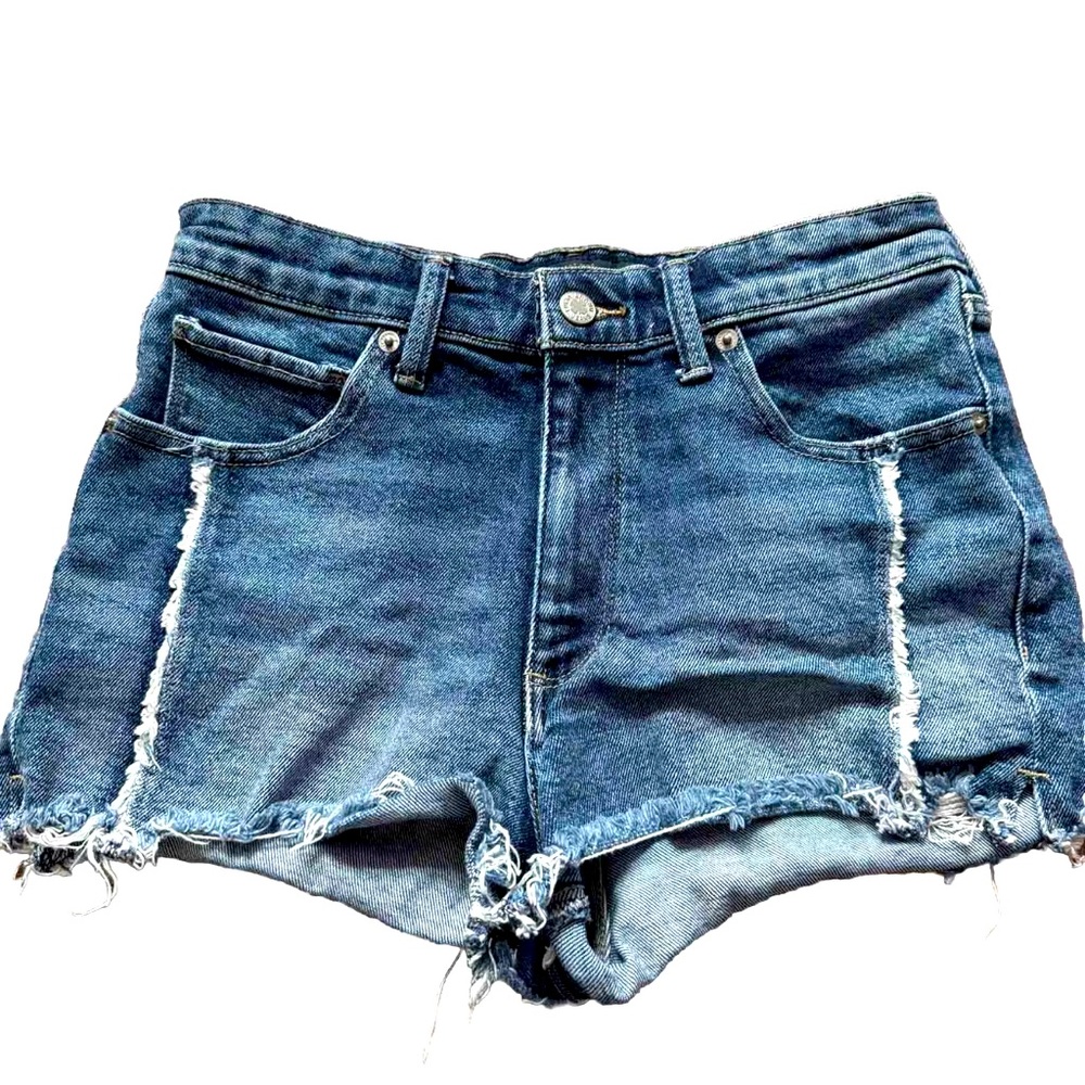 Lucky Brand Jean Shorts 2/26 The High Rise Shortie Fray Hem Beachy